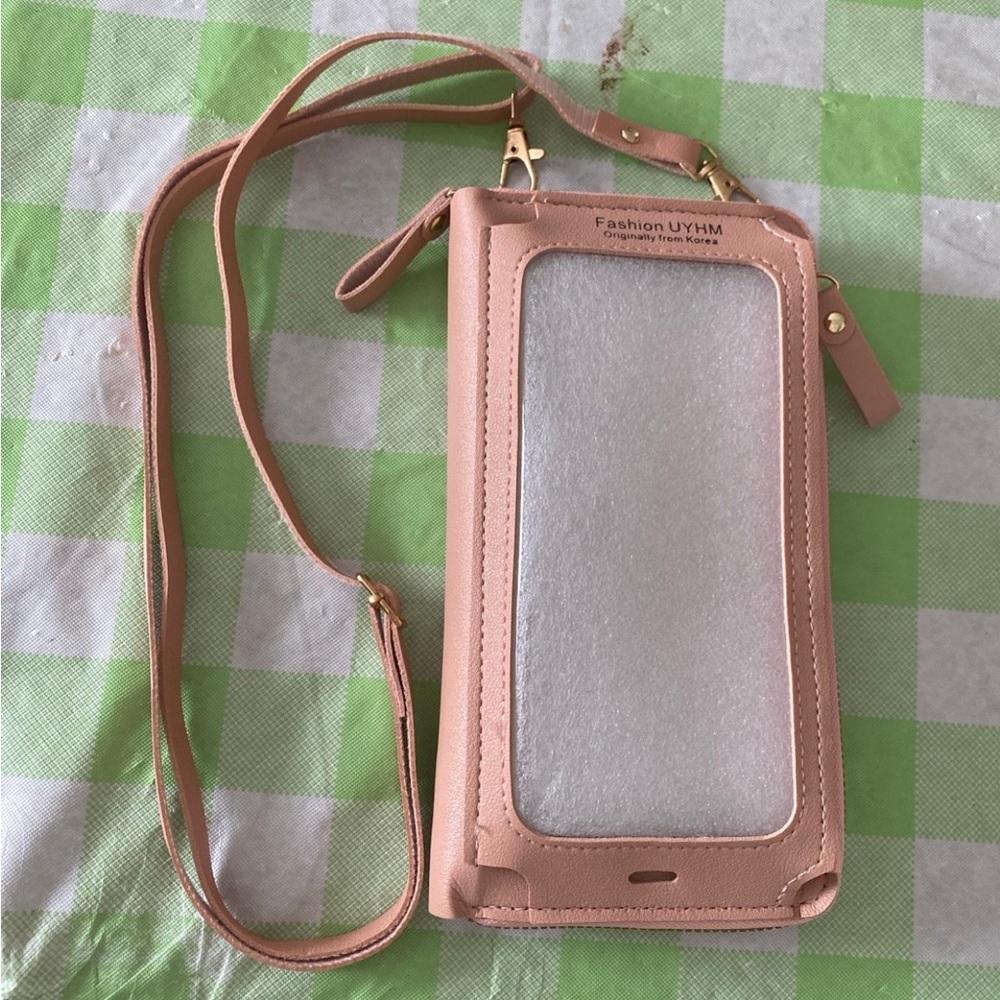 Crossbody phone holder wallet